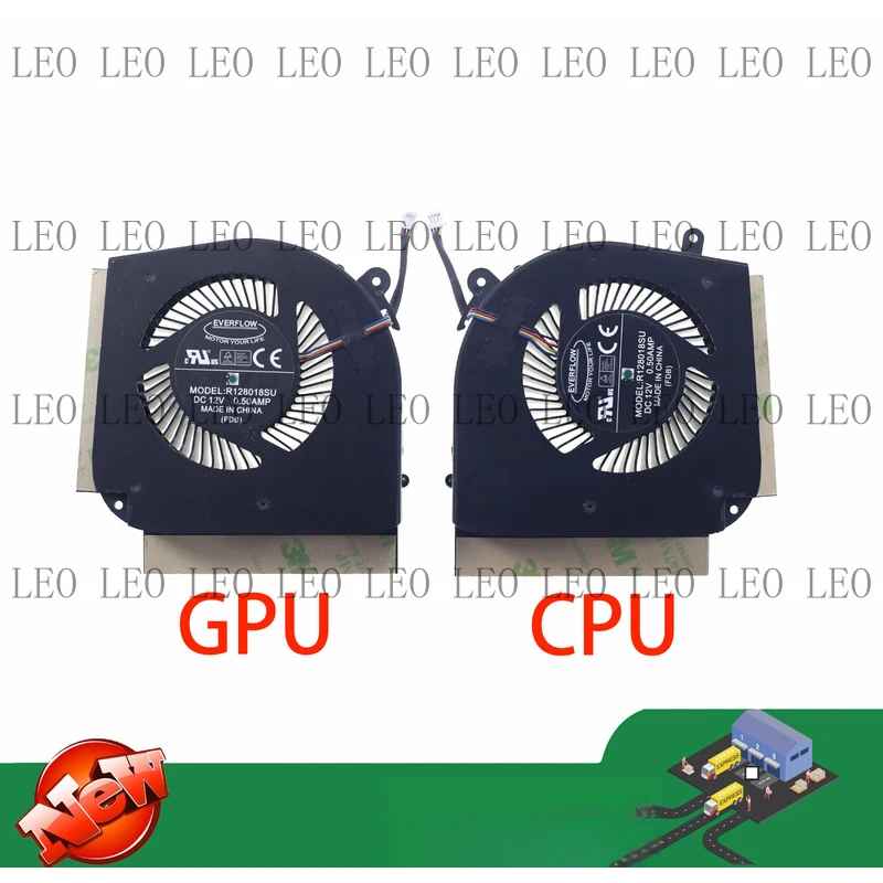SS  Laptop Cooling Fan R128018SU for GIGABYTE AORUS 17 YA RX7Y9