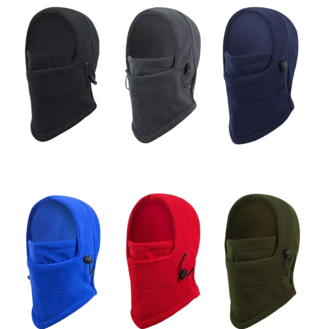 3-10 Years Old Kids Children's Balaclava Hat Fleece Ski Face Mask Winter Cap Adjustable Double Neck Warmer