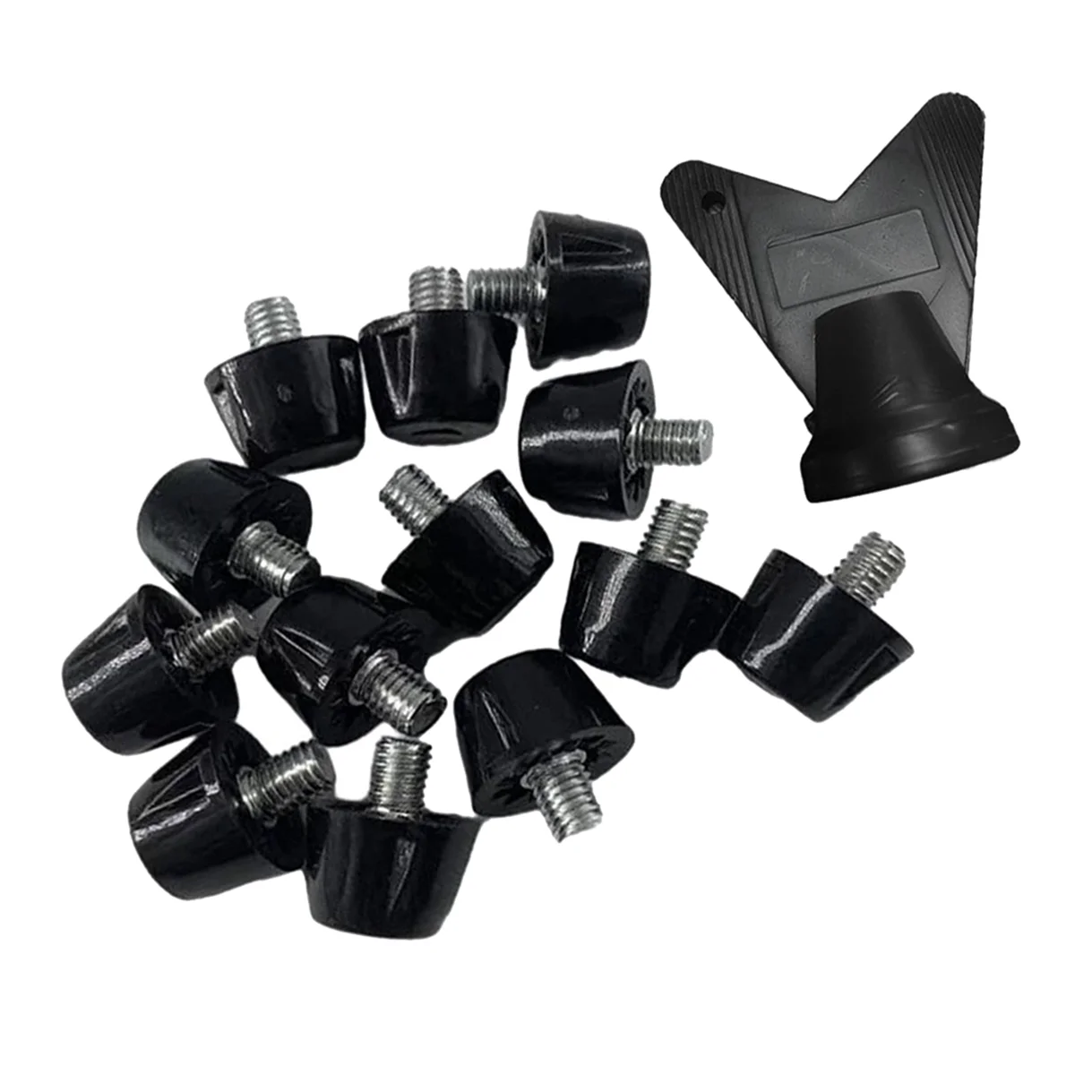 12 قطعة حذاء كرة القدم المسامير المهنية لكرة القدم التمهيد المرابط M5 استبدال ترصيع مع وجع المسار الأحذية المسامير 7 مللي متر الغنية