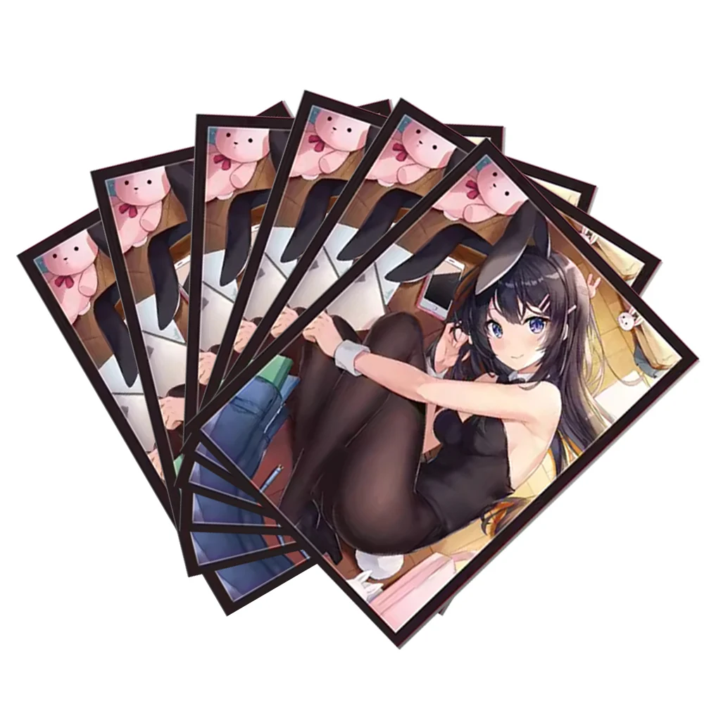 60 pz 67x92mm Anime Card Sleeves carte da gioco da tavolo Protector Cards Shield Double Card Cover per PTCG/PKM/MGT WS Trading Cards