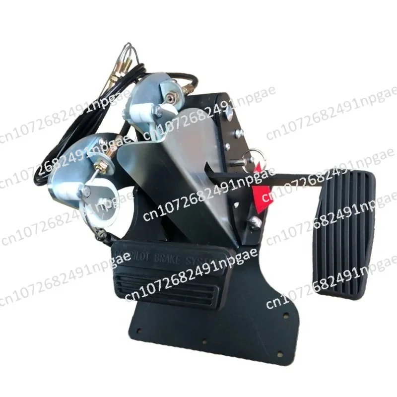 Passenger Side Dual Control Brake and Accelerator Pedal System for Driver Education and Training Schools