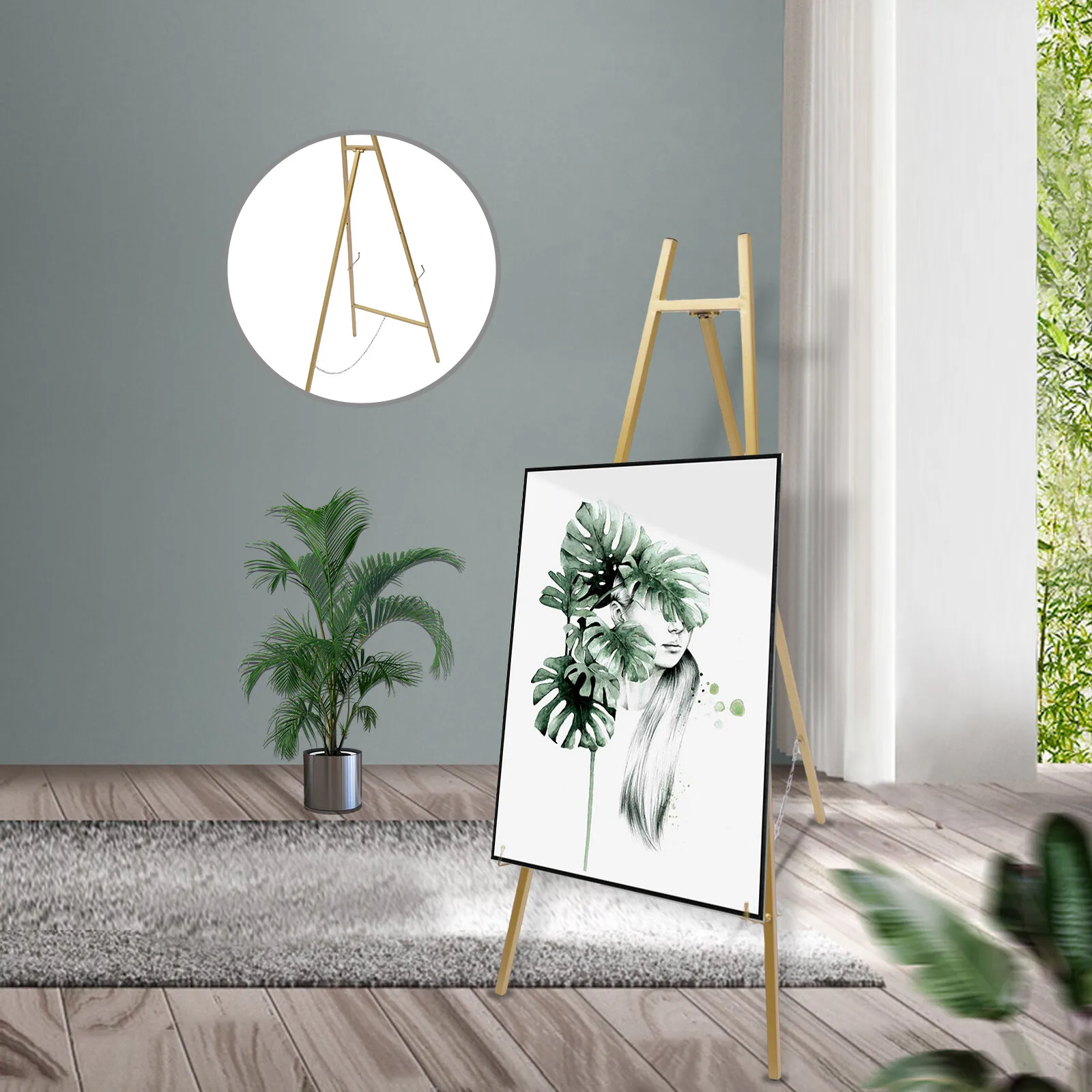 

2 шт. Золотые свадебные приветственные стойки-держатели для плакатов 50x104 см, металлические рамки для постеров для украшения свадебных мероприятий и вечеринок