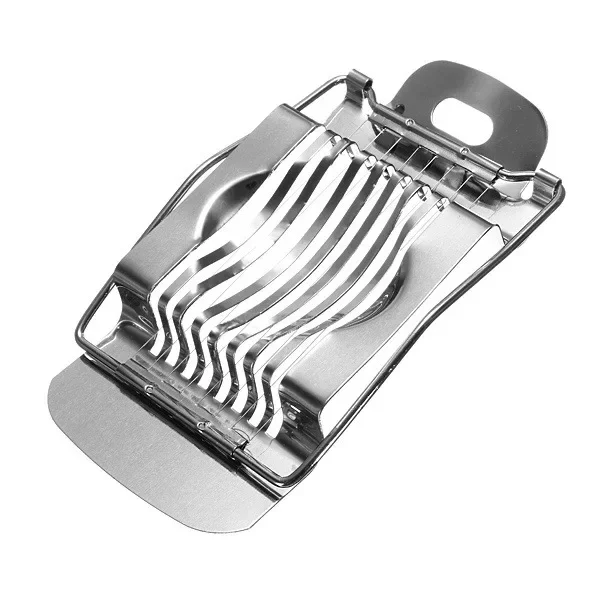 Multipurpose Stainless Steel Egg Slicer for Hard Boiled Eggs Wire Egg Slicer Aluminum Egg Cutter Heavy Duty Slicer