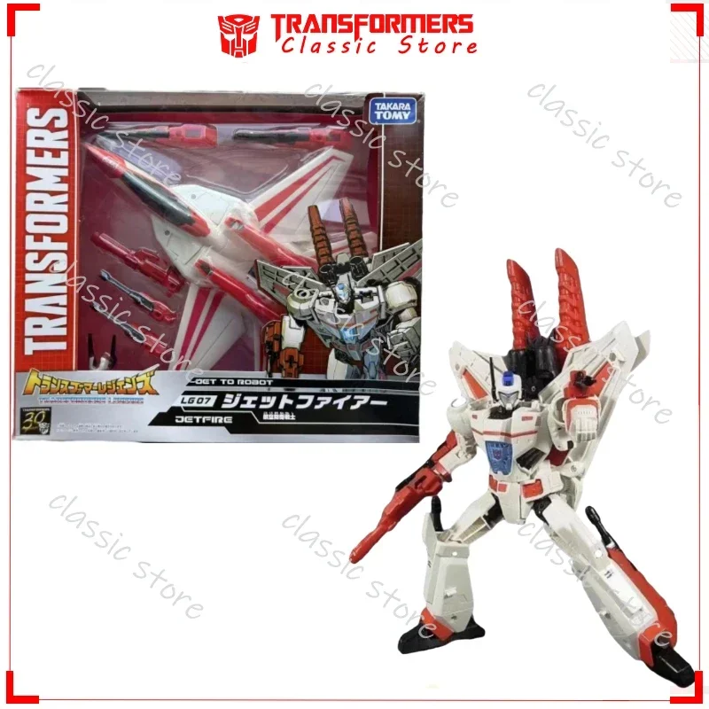 ในสต็อกคลาสสิก Transformers ของเล่น IDW LG-07 Jetfire Skyfire 4.0 KO Edition Cybertron Autobots Action Figures ของขวัญสะสม