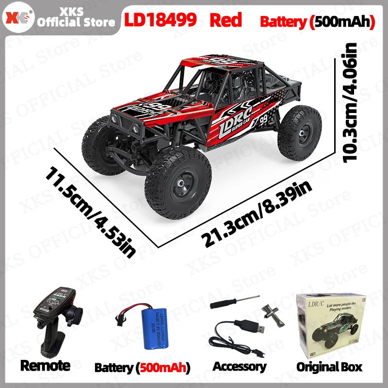 XKS LDRC LD18499 1/18 4WD Off-Road RC Climbing Car - 2.4G Anti