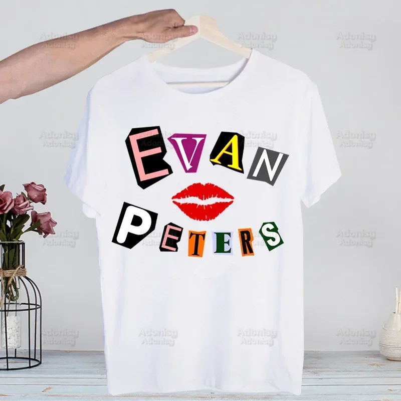 Evan Peters Harajuku Man T Shirts Skull Ahs Roanoke Tees Shirt Tops Design Short-Sleeved Aesthetic Anime T Shirt