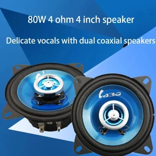 

2pcs High Sensitivity Heavy Bass Perfect Voice Car Speakers Vehicle 4 Inch Speakers Coaxial speakers