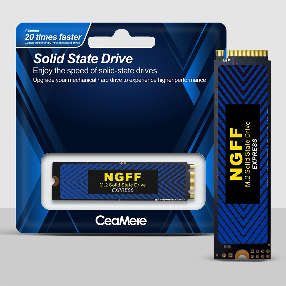 CeaMere M.2 SSD NGFF Pcle 2-20 قطعة 128 جيجابايت 256 جيجابايت 512 جيجابايت محرك الحالة الصلبة محرك الأقراص الصلبة الداخلي للكمبيوتر المحمول سطح المكتب