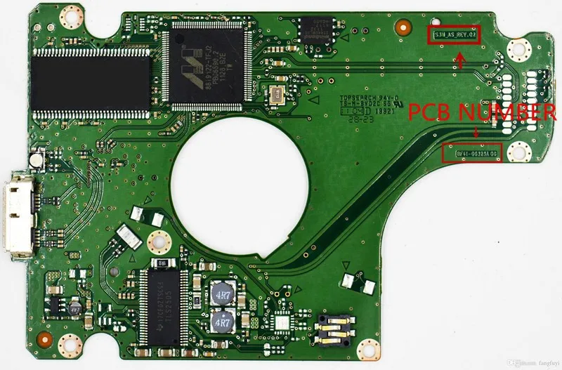 SA دفتر القرص الصلب رقم لوحة الدوائر: BF41-00325A S3M_AS_REV.02 R00 ، HM641JZ