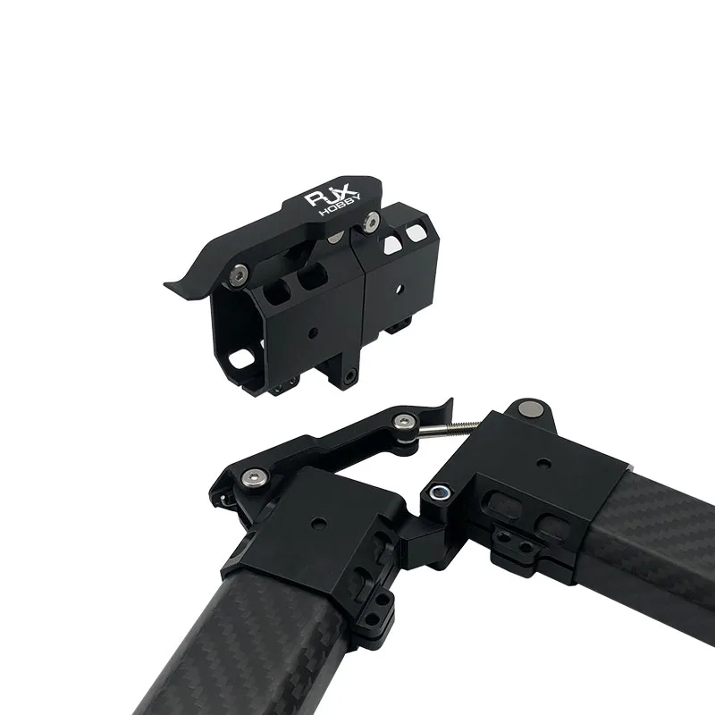 RJXHOBBY 25* 38mm Octagonal Multi-Axis Drone Pipe Clamp Carbon Fiber & Aluminum Alloy for Agri UAV RC Model