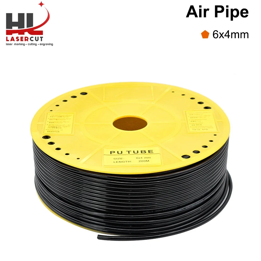 Air Pipe Air Hose Outer Diameter 6mm 6x4mm PU Tube for Air Compressor CO2 Laser Engraving Cutting Machine