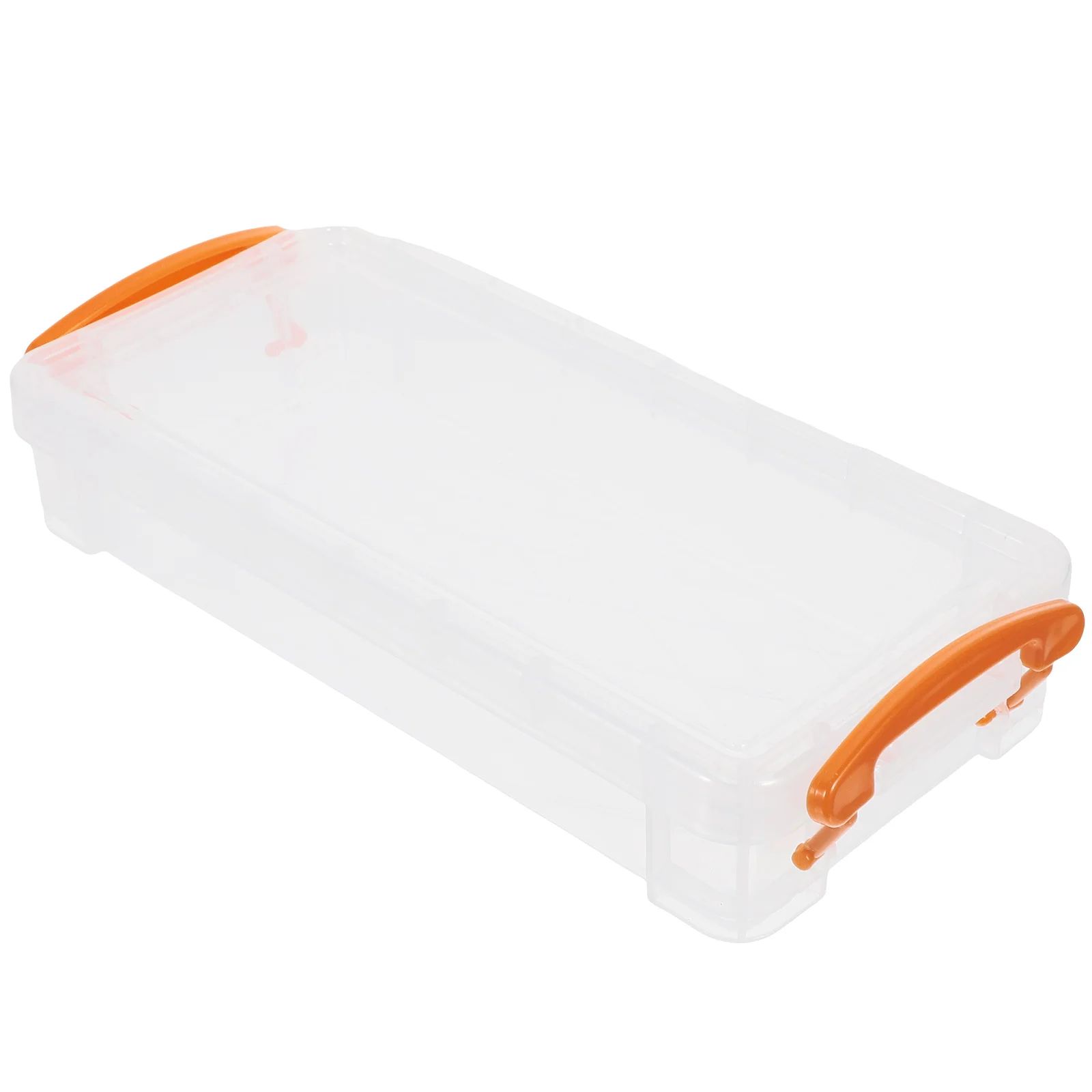 

Plastic Large Capacity Pencil Box Durable Clear Design Kids Students Organizer Pen Storage Case School Office Use