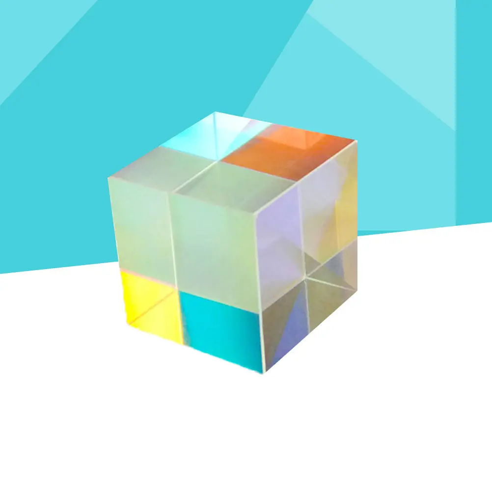 2.3x2.3x2.3cm Optical Glass Rgb Cube Dispersion Prism Physics Teaching Equipment Science Learning Tool Cube Dispersion Prism