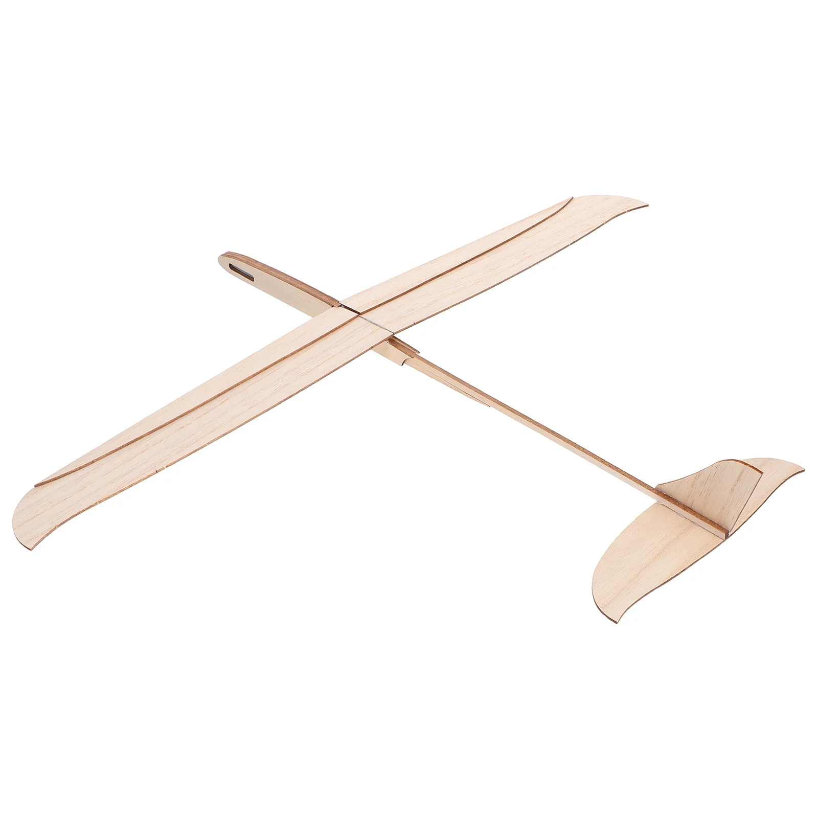 Houten werpvliegtuigkit Diy onvoltooide zweefvliegtuig voor kinderen Wetenschapsprojecten Schoolactiviteiten Handgekworpen vliegend vliegtuig