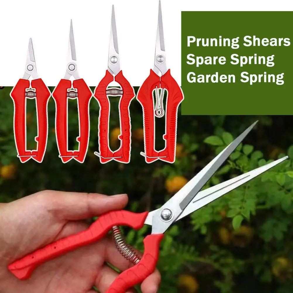 Stainless Steel Pruning Shears205cm 185cm 162cm 4 Sizes Garden Scissors Non Slip Plastic Handle for Fruit Flower Herb Trimming