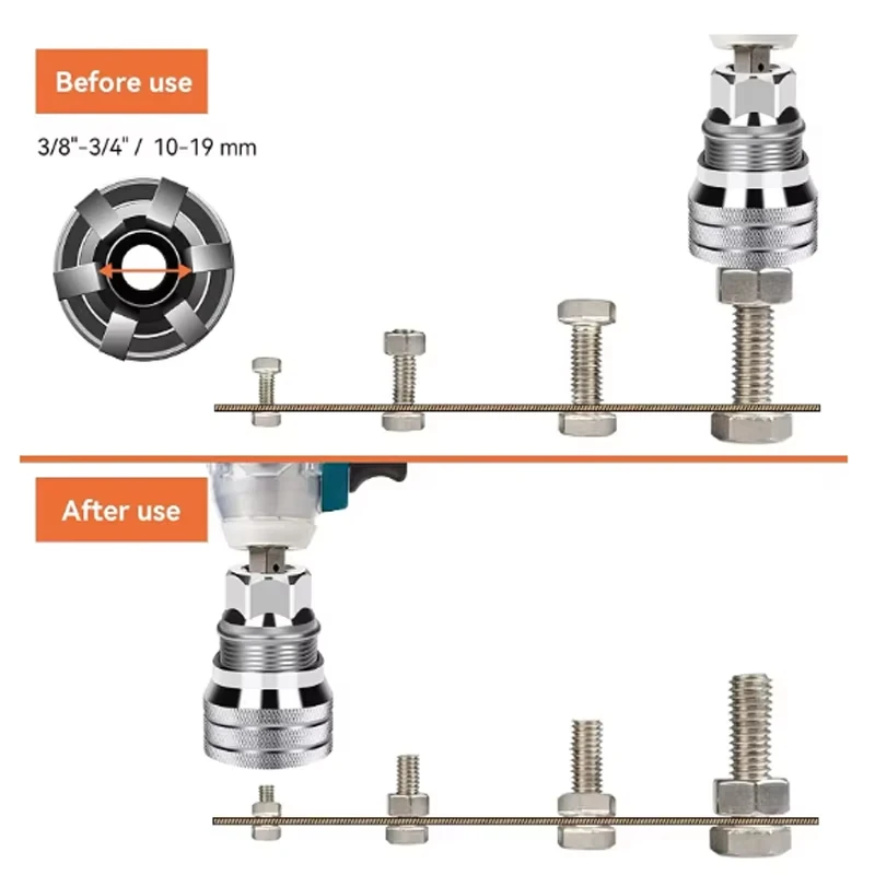 Convertidor Universal de manga de llave eléctrica, herramienta de llave de accionamien,10 a 19mmto multifuncional