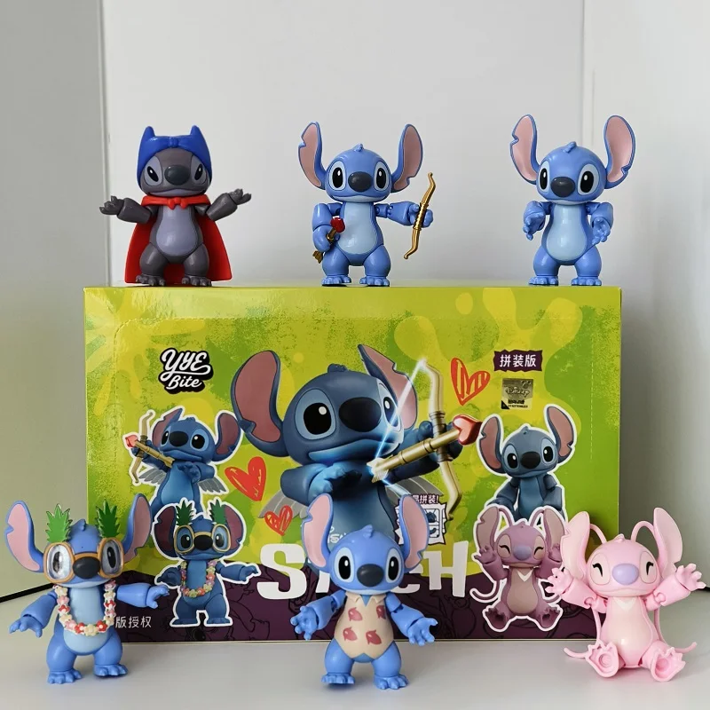 ฟิกเกอร์อนิเมะดิสนีย์ สติทช์ แองเจิล ของสะสม โมเดลเซอร์ไพรส์ บลายด์บ็อกซ์ ของเล่นประกอบเอง ของตกแต่งโต๊ะทำงาน ของขวัญวันเกิด