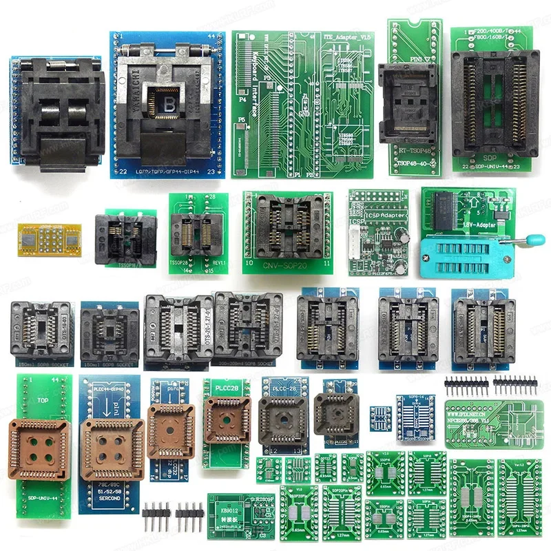 New XGecu T56 Programmer With BGA48 BGA63 BGA64 Socket Adapter Super set 53pcs Adapters Support NAND/EMMC/MCU/ISP