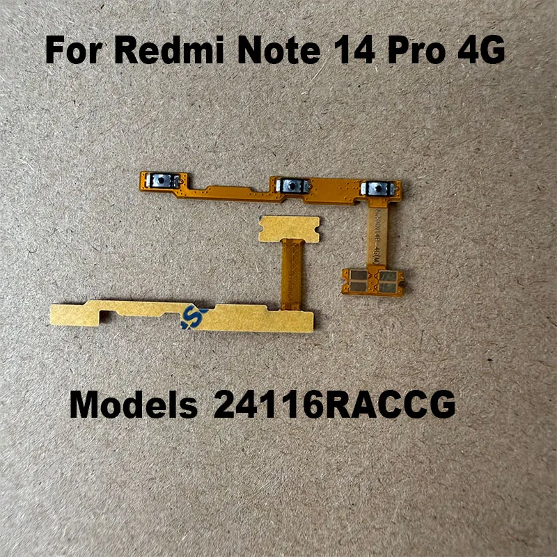 1PCS For Xiaomi Redmi Note 14 PRO 4G 5G Power Volume Button Side Key Switch ON OFF Control Button Flex Cable