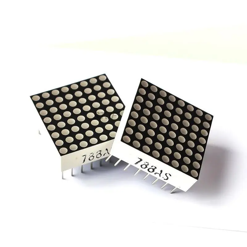 10 stücke 788bs 788as 8x8 8*8 Mini-Punktmatrix-LED-Anzeige rot gemeinsame Kathode Nixie 16 Pin 20mm x 20mm 1,9mm DIY elektronisches Kit