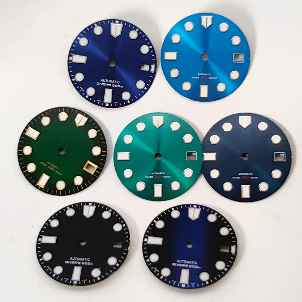 Customized 28.5mm Dial NH35 Watch Dial Fit For NH35 NH36 Movement SKX007 6105 Turtle Tuna Samurai Case Watch Face