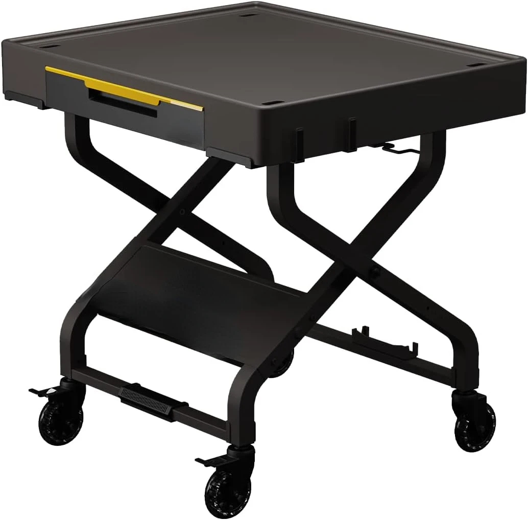 

Outdoor Cart Portable Outdoor Countertop Grill Cart Drop Down Drawer Storage Collapsible Tank Storage