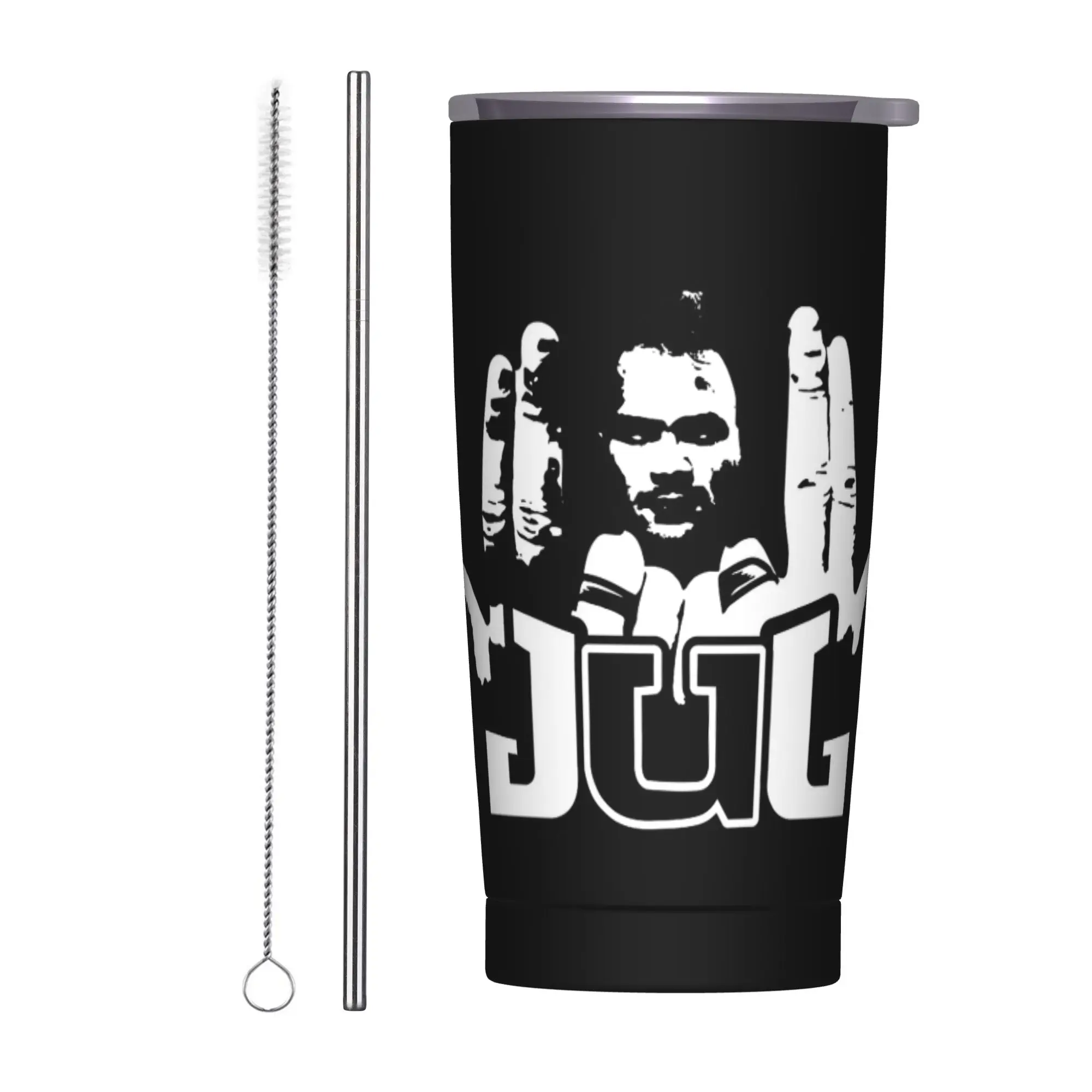 Stainless Steel Tumbler Jul Logo France Rapper Thermal Cups  Keep Heat Cold and Hot Car Mugs Driving Water Bottle