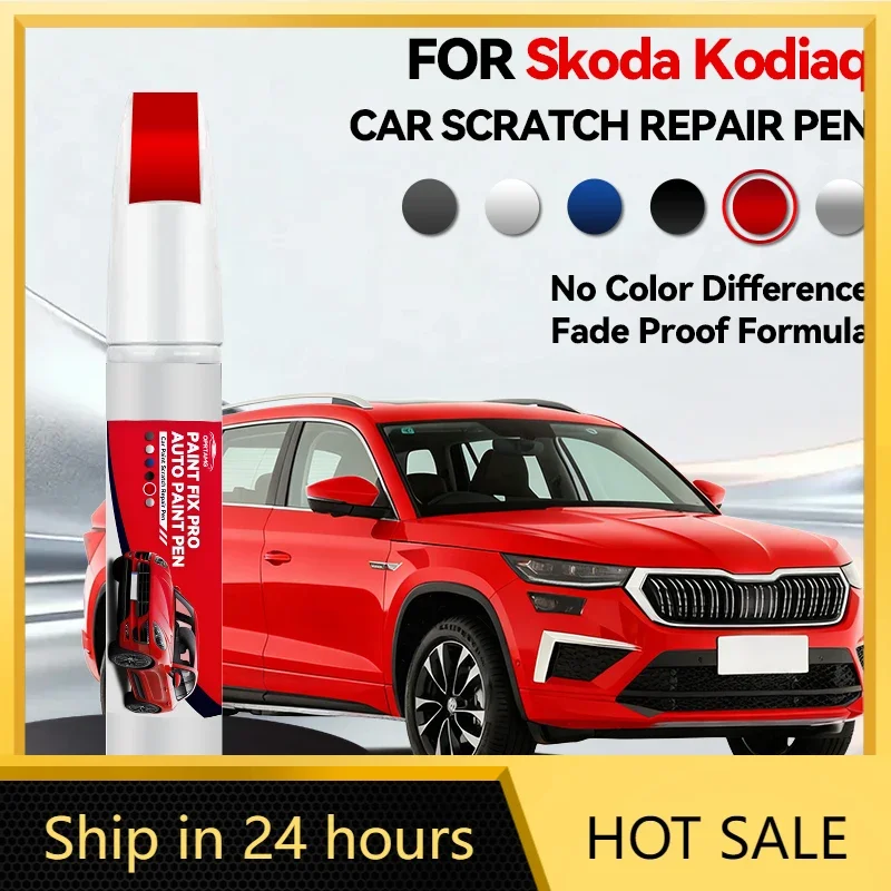 

Ручка-корректор для ремонта лакокрасочного покрытия Skoda Kodiaq 2016-2025 NS, средство для удаления царапин, аксессуары для авто, черный, белый, красный, оранжевый