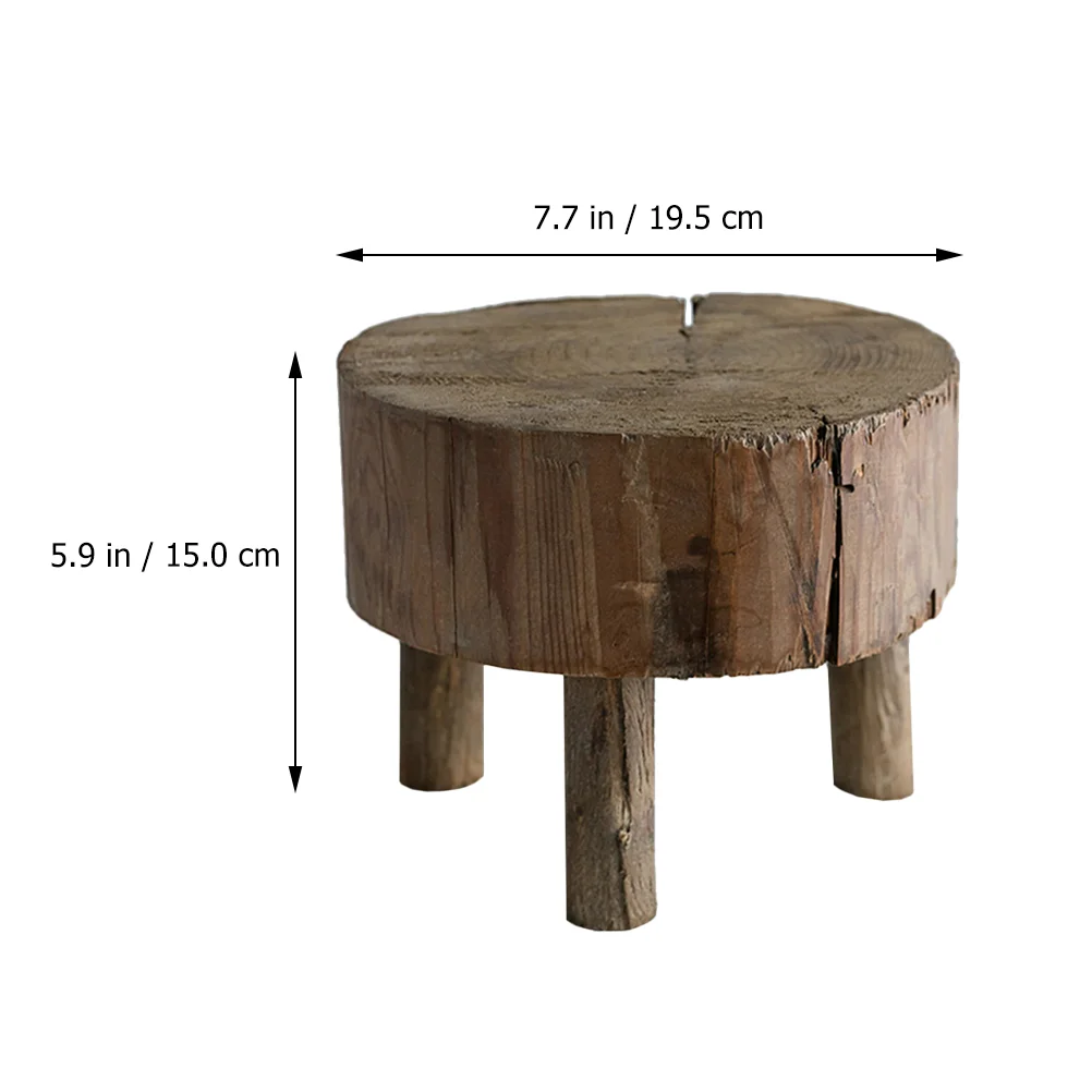 Home Accents Decor Photography Stool Chairs Props Retro Wooden Mini House Furniture