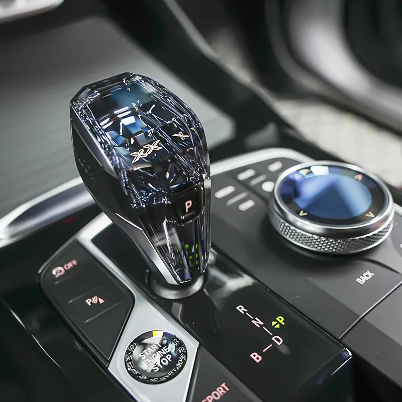 For BMW G20 G21 IX3 G08 X3 G01 X5 G05 X6 G06 X7 G07 Car Interior Parts 4Pcs Crystal Automatic Gear Shift Knob Lever Handle Set