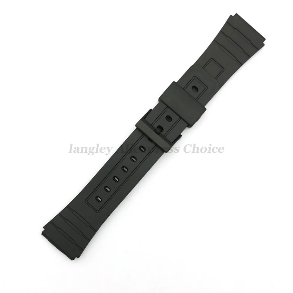 Armband für CASIO Silikon-Uhrenarmband 12/14/16/18/20/22 mm für W800H SGW400 F91W F84 F105/108 A158/168 AE1200/1300 Harzgürtel – Detail 8