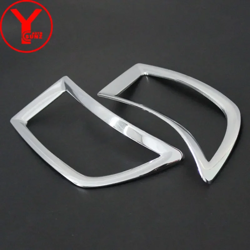 

rear fog light cover For Toyota Yaris L hatchback 2014 2015 2016 chrome Tail Fog Lights Covers ABS car parts accessories YCSUNZ