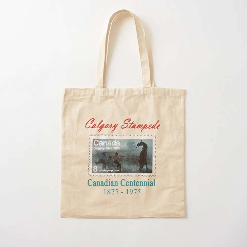 الكندية المئوية Calgary Stampede 1975 حمل حقيبة اليد حمل حقيبة شاشة المتسوق حقيبة صديقة للبيئة