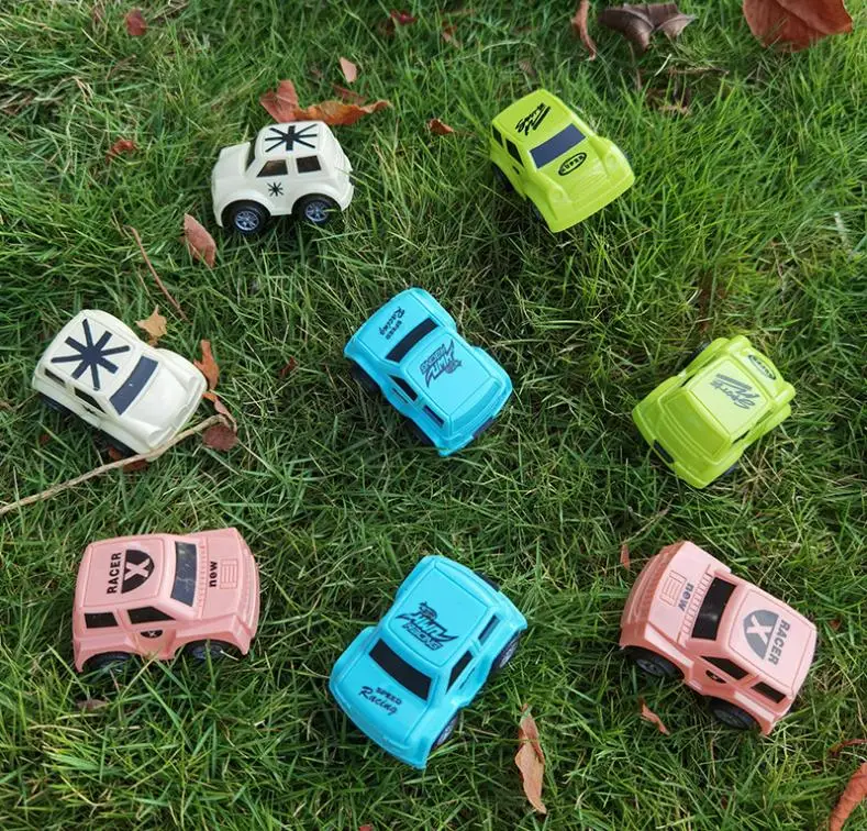 Children Pull Back Car Toys Educational Toy Plastic Simulation Cartoon Cute Mini Small Car Model Children Best Birthday Gifts