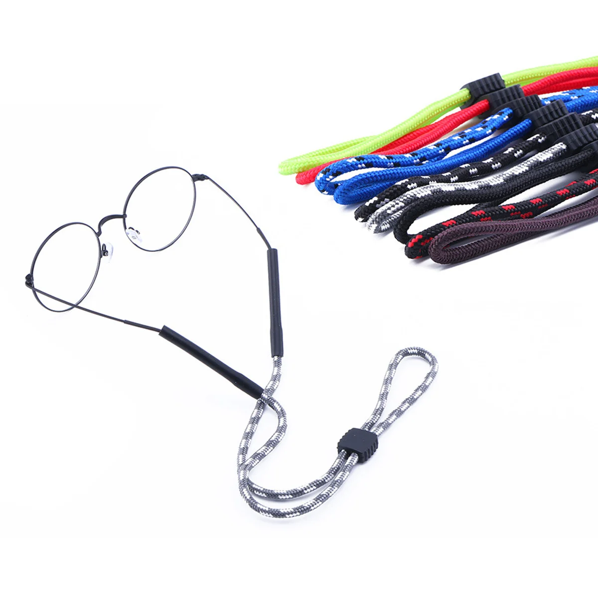 

2Pcs Eyeglasses Neck Strap Cord Cotton Anti Hook Holder Sunglasses Sports Outdoor Travel Glasses Holder String
