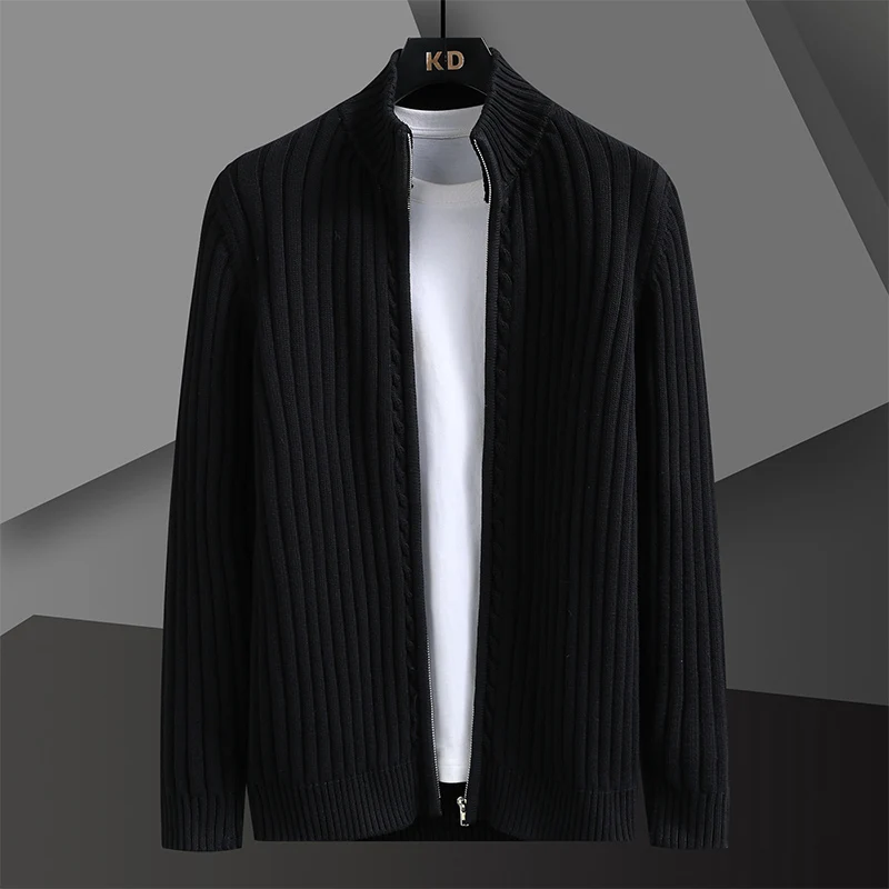 Streetwear Cardigan Men's Clothing Sweater For Men Spring Men's Sweat-shirt Knit Autumn Fashion Casual Hombre Warm Solid Male