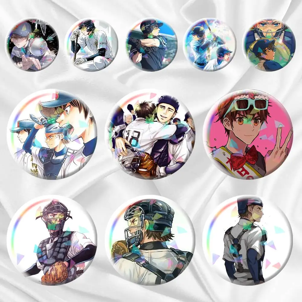 

Ace of Diamond Miyuki 75mm 44mm 25mm Brooch Backpack Hat Pins Accessories Toys Badge