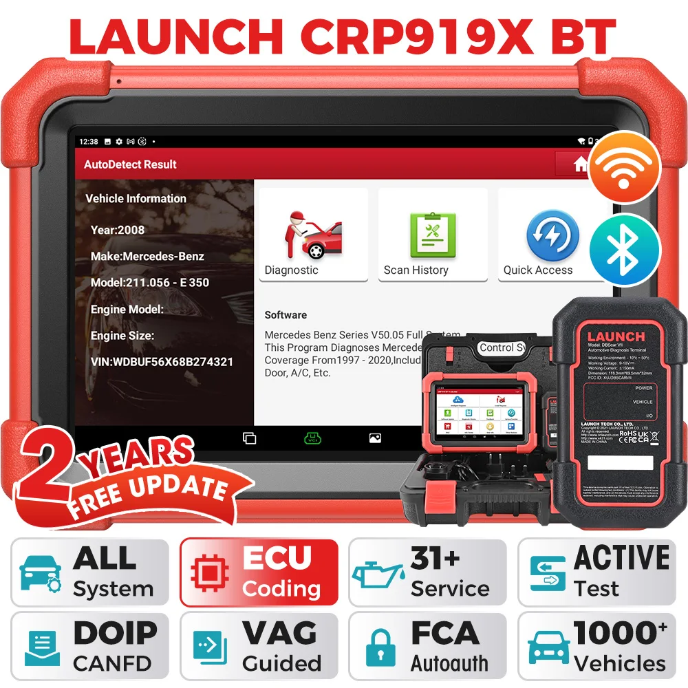

Новейшая версия 2022, диагностические инструменты LAUNCH CRP919X BT X431 Obd2, сканер автомобильных кодов, диагностика кодирования ЭБУ