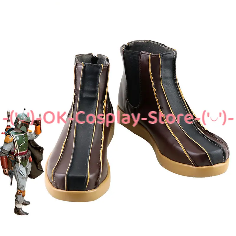 

Boba Fett Cosplay Shoes PU Leather Shoes Halloween Carnival Boots Cosplay Prop Custom Made