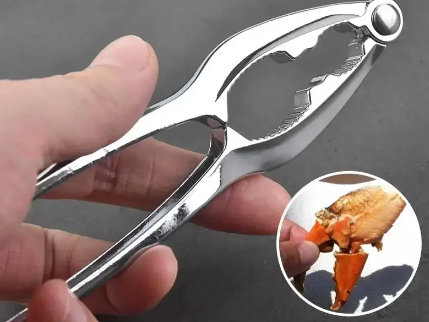 1Pc Zinc Alloy Multifunctional Nutcracker Walnut Opener Chestnut Clip Crab For Pecans Almonds Brazil Nuts Manual Portable