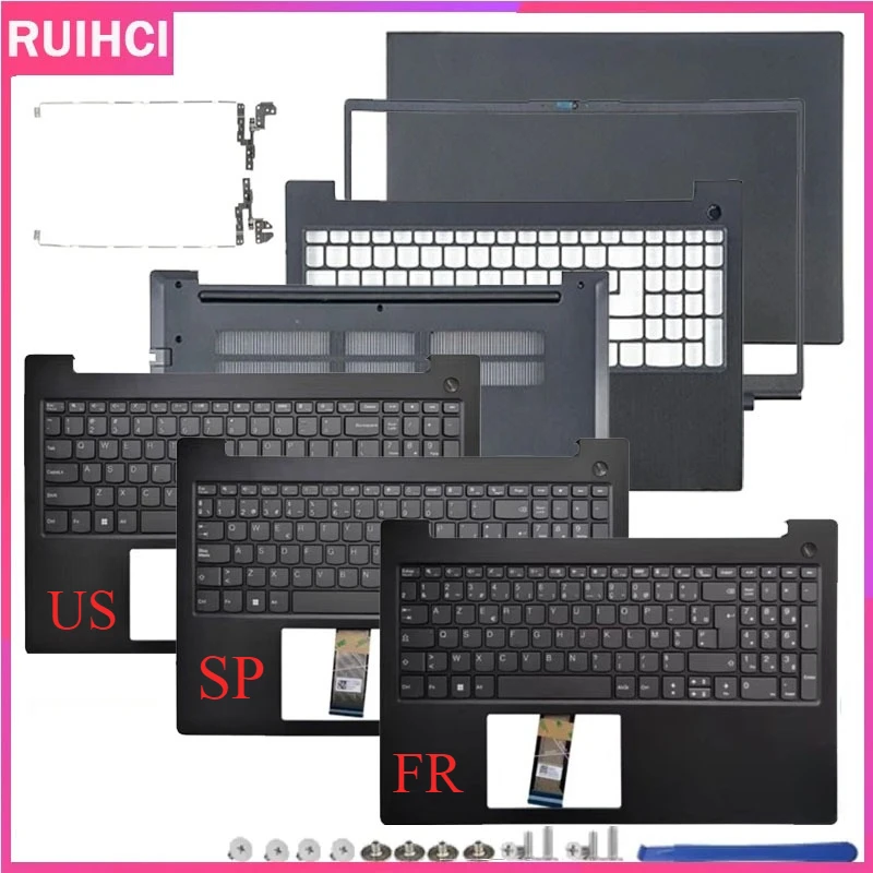 

New For V15 G2 ALC ILL IJL Laptop LCD Rear Cover/Front Frame/Palm Pad/Bottom Cover/Hinge/SP/US/UK/FR Host Cover Keyboard