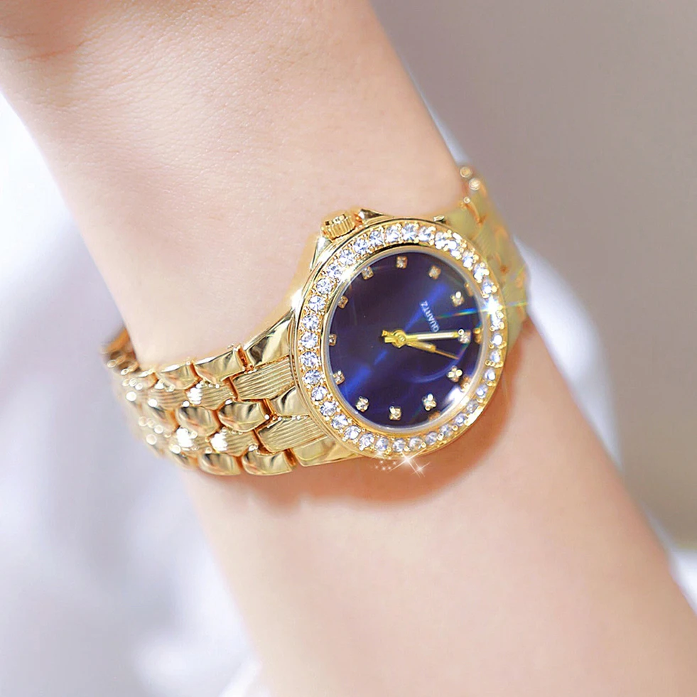 MAYZHISU Light Luxury Women Watch Women Quartz Wristwatch Retro Stainless Steel Female Ladies Watch Bracelet Gift for Gift