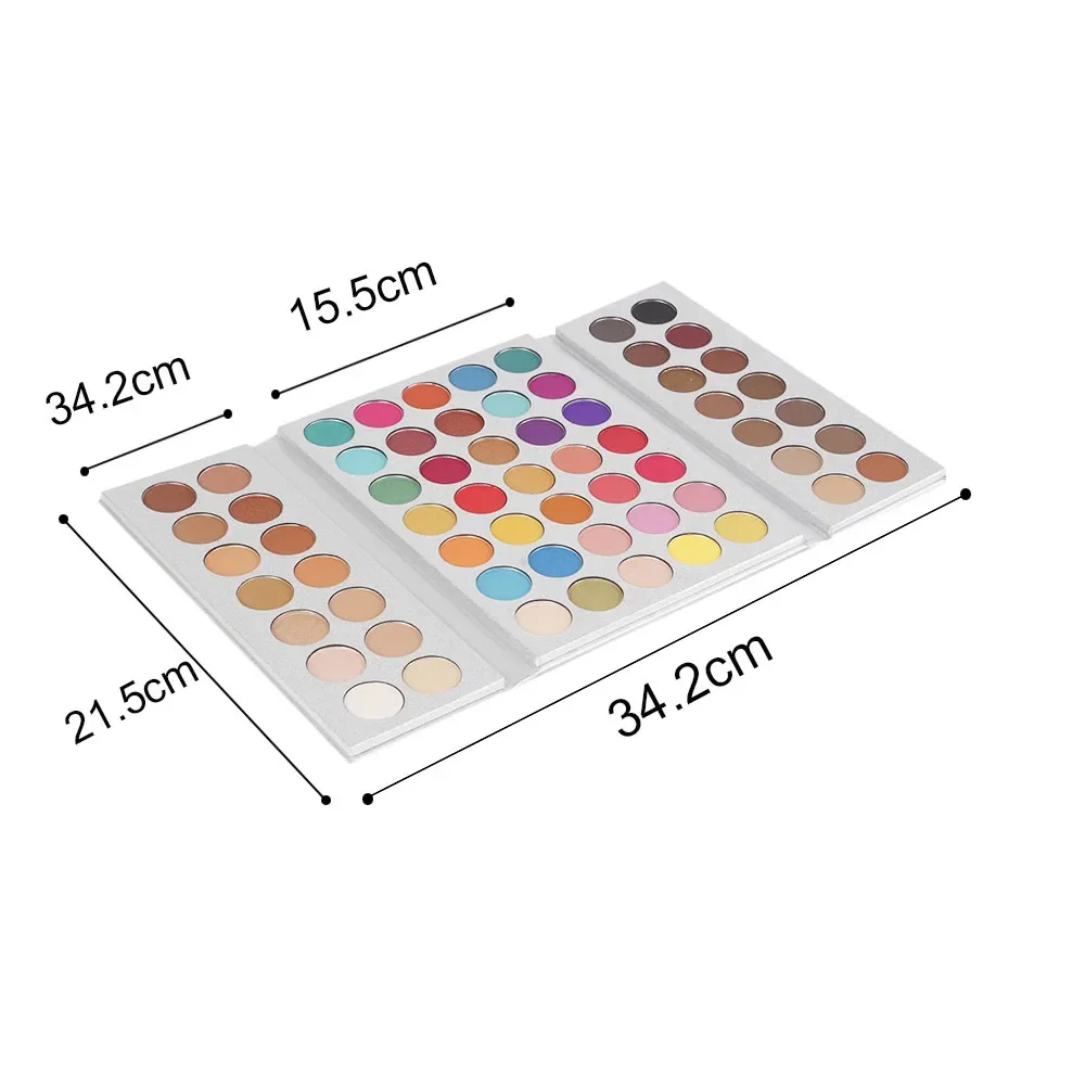 Makeup Gift Set for Women 63 Color Pigmented Shimmer Matte Eyeshadow Pelette Nude Long Lasting Waterproof Eye Shadow Powder Eye