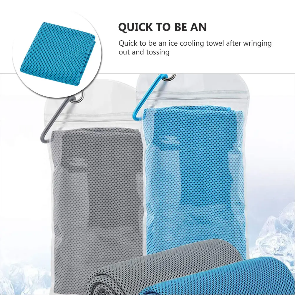 

1pc Cooling Towel Chilly Cool Gym Exercise Microfiber Fast Drying Sweat Absorption Outdoor Sports Water Sports Towel
