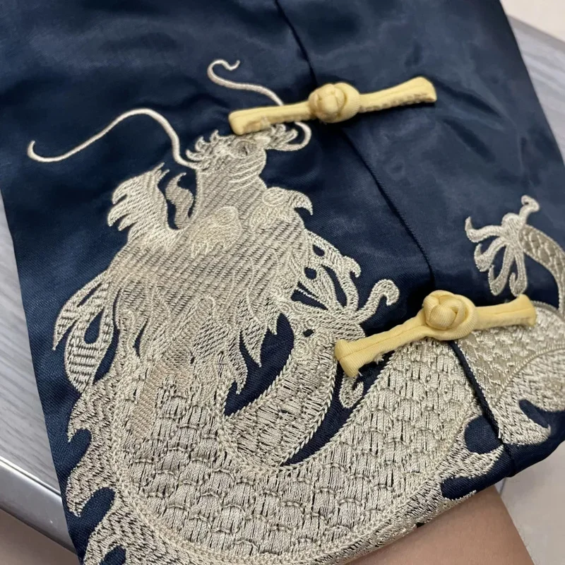 男の子と女の子のための中国風のカンフー衣装,ドラゴンの刺embroidery,伝統的なオリエンタルウェアセット,大晦日のパーティー