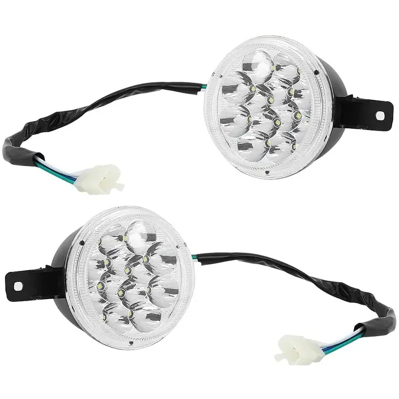 ATV Headlight Fit for Dirt Bike ATV 150cc 250cc 2pcs 12V LED Left Right Lamp Chinese ATV Replacemen