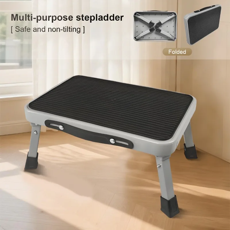 

Household Kitchen Ladder Stool Small One Step Ladder Foot Steps Folding Ladder Elderly People Getting Into Cushioned Stools
