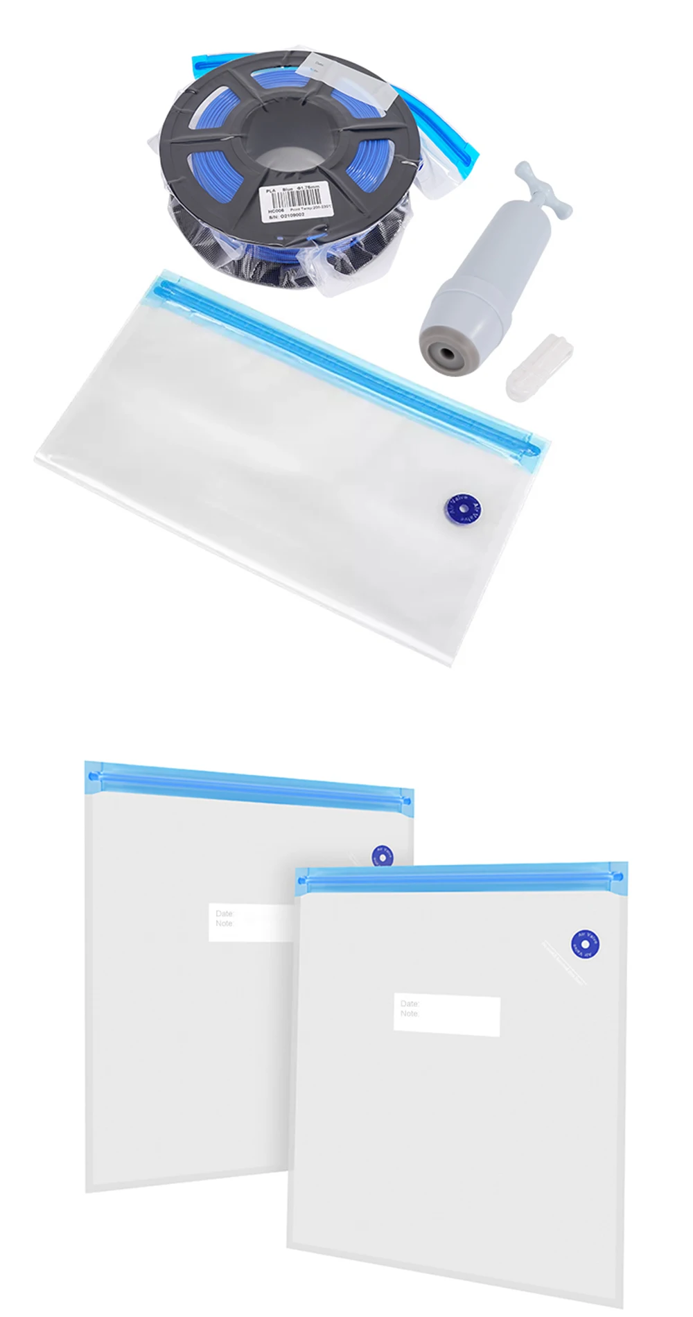 3D-Drucker Filament-Aufbewahrungstasche PLA PETG ABS Vakuumbeutel Trockner Feuchtigkeitsbeständige Versiegelungsbeutel Halten Filament Trocken und Versiegelt – Detail 13