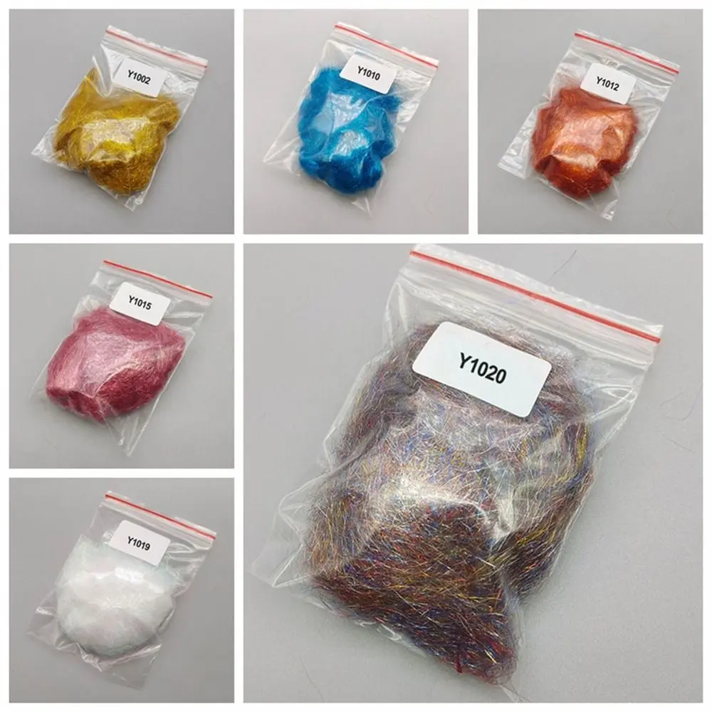 

1 Bag Ice Dubbing Synthetic Fibers Baitfish Streamer Flash Thin Ice Wing Salterwater Fly Tying Material