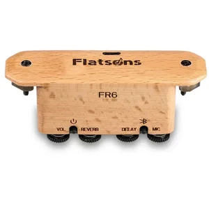 FLATSONS-بلوتوث الغيتار الالتقاط مع تأثير تأخير الصدى، محسن الغطاء الصوتي، ثقب الصوت القابل لإعادة الشحن، FR6 BT أفضل 8 بيك أب للغيتار مبيعا مع تأثير - No2